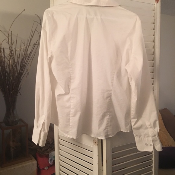 🔴GEORGE Top-BLOUSE Button down Long Sleeve  cuffs - Picture 2 of 5